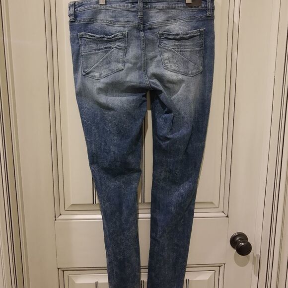DEAR John Blue Jeans Straight Leg Size 30 Distressing - Picture 8 of 10